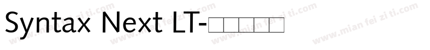 Syntax Next LT字体转换